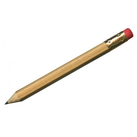 Hex Pencil w/eraser - Plain