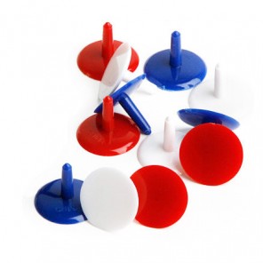1" Plastic Ball Markers - Plain